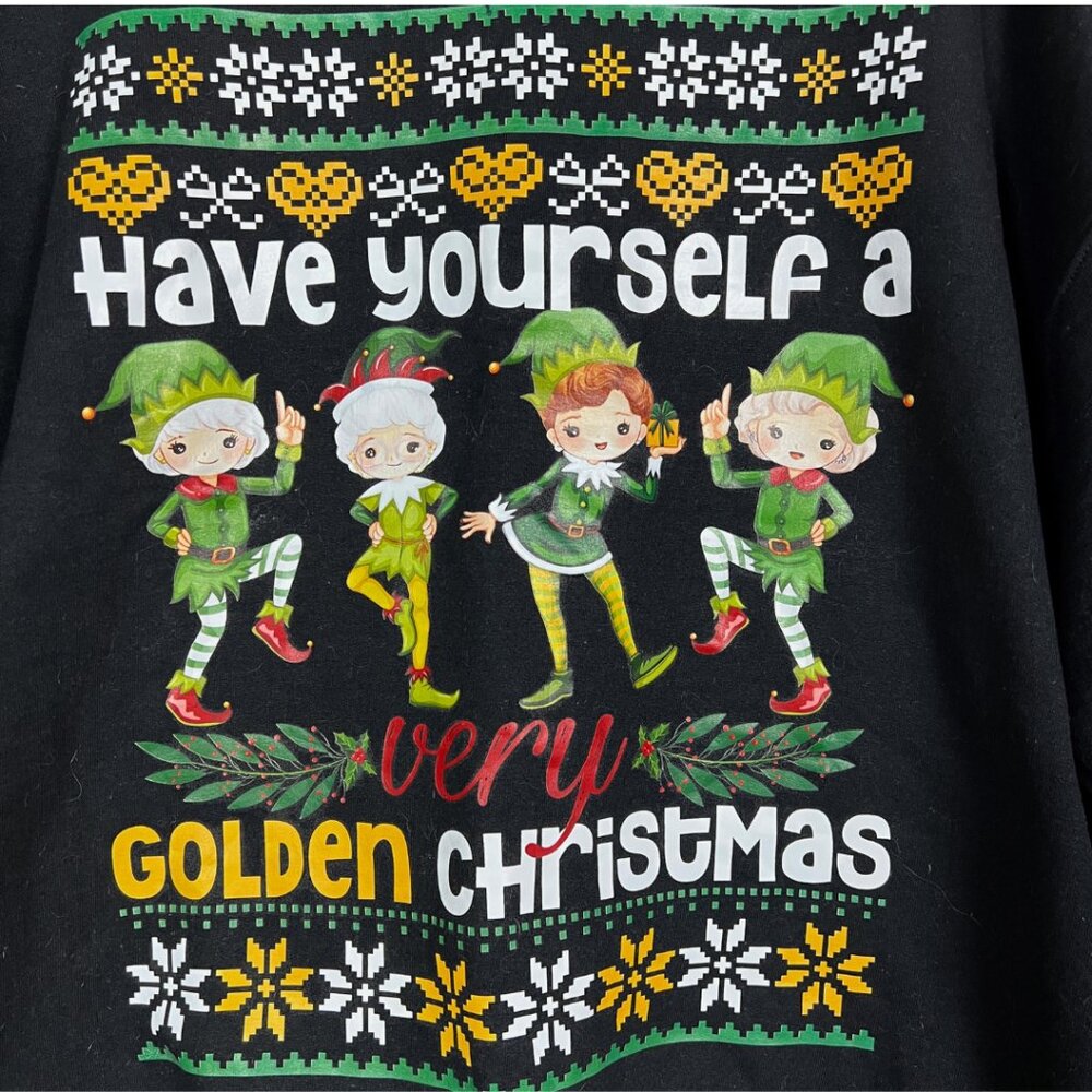 Gildan "Golden" Christmas Elf Sweatshirt Unisex XL NWOT 🎉Host Pick🎉 - Picture 2 of 3
